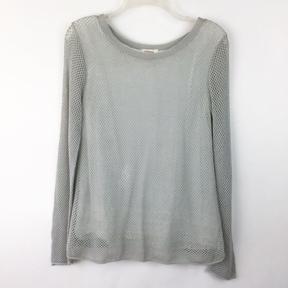 Sundance Gray Loose knit Sweater M (737)